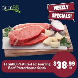 Tasman Butchers Farm88 Pasture-Fed Yearling Beef Porterhouse Steak offer