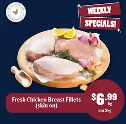 Tasman Butchers Fresh Chicken Breast Fillets (skin on) offer