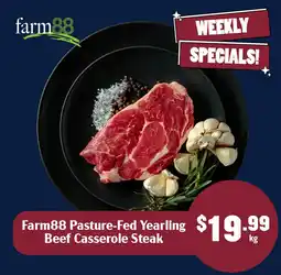 Tasman Butchers Farm88 Pasture-Fed Yearling Beef Casserole Steak offer