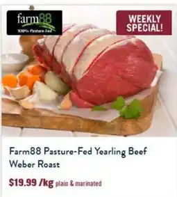 Tasman Butchers Farm88 Pasture-Fed Yearling Beef Weber Roast offer