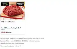 Tasman Butchers Farm88 pasture fed regular beef mince offer