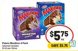 IGA Peters Maxibon Monster Cookie offer