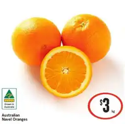 IGA Australian Navel Oranges offer