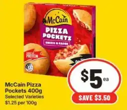 IGA McCain Pizza Pockets offer