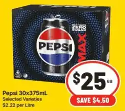 IGA Pepsi Max offer