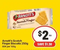 IGA Arnott's Scotch Finger Biscuits offer