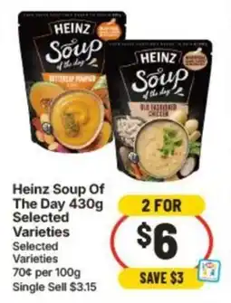 IGA Heinz Soup Of The Day Selected Varieties offer