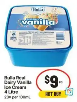 IGA Bulla Real Dairy Vanilla Ice Cream offer