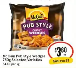 IGA McCain Pub Style Wedges offer