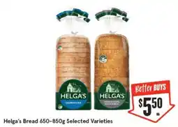 IGA Helga's Bread Selected Varieties offer