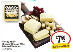 IGA Mersey Valley Cheddar Cheese offer