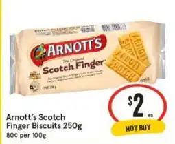 IGA Arnott's Scotch Finger Biscuits offer