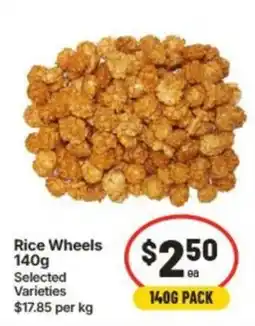 IGA Rice Wheels offer