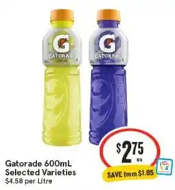 IGA Gatorade Selected Varieties offer