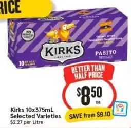 IGA Kirks Selected Varieties offer