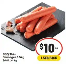 IGA BBQ Thin Sausages offer