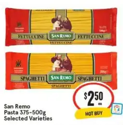 IGA San Remo Pasta Selected Varieties offer
