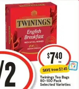 IGA Twinings Tea Bags offer