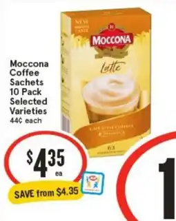 IGA Moccona Coffee Sachets Selected Varieties offer