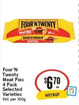 IGA Four'N Twenty Meat Pies offer