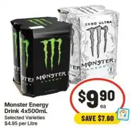 IGA Monster Energy Drink offer