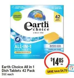 IGA Earth Choice All in 1 Dish Tablets offer