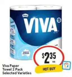 IGA Viva Paper Towel 2 Pack Selected Varieties offer