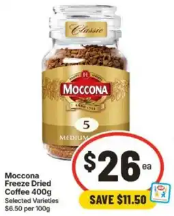 IGA Moccona Freeze Dried Coffee offer