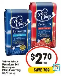 IGA White wings premium self raising or plain flour offer