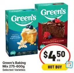 IGA Green's Baking Mix offer