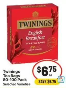 IGA Twinings English Breakfast Tea Bags offer