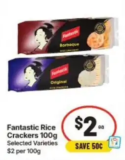 IGA Fantastic rice crackers offer