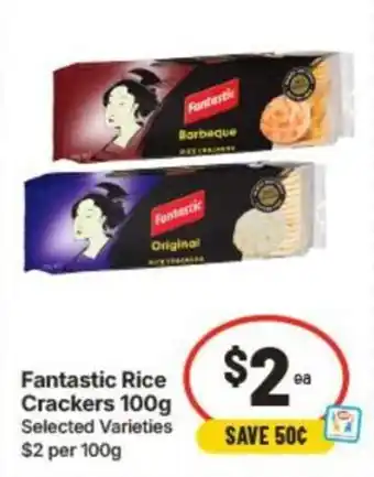 IGA Fantastic rice crackers offer