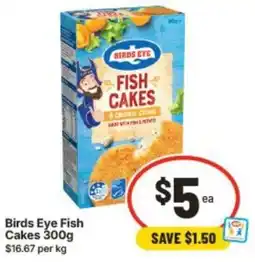 IGA Birds Eye Fish Cakes offer