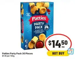 IGA Patties Party Pack offer
