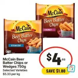 IGA McCain Beer Batter Chips offer