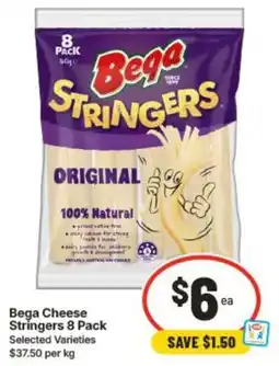 IGA Bega Cheese Stringers 8 Pack offer