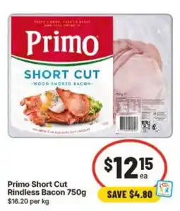 IGA Primo Short Cut Rindless Bacon offer