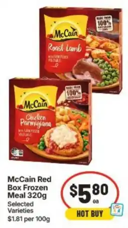 IGA McCain Red Box Frozen Meal offer