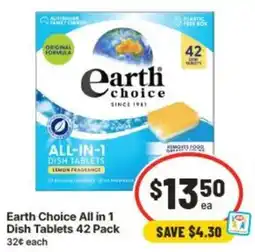IGA Earth Choice All in 1 Dish Tablets offer