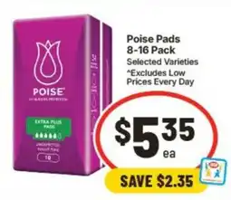 IGA Poise Pads offer