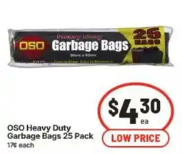 IGA Oso heavy duty garbage bags offer