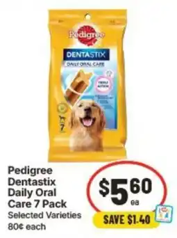 IGA Pedigree Dentastix Daily Oral Care 7 Pack offer