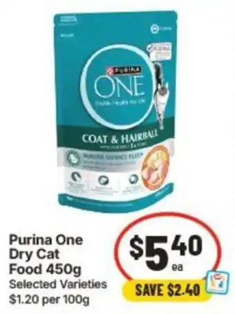 IGA Purina One Dry Cat Food offer