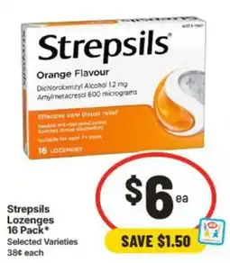 IGA Strepsils Lozenges offer