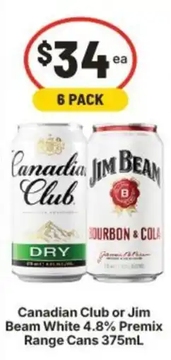IGA Canadian Club or Jim Beam White Premix offer