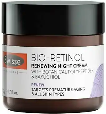 Priceline Swisse Bio-Retinol Renewing Night Cream 50g offer