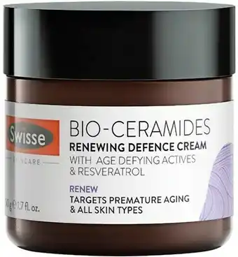 Priceline Swisse Bio-Ceramides Renewing Defence Cream 50g offer