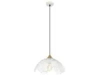 LivingStyles Spiaggia Iron Wire Pendant Light, Wide, White offer