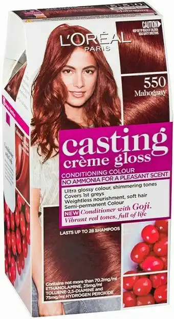 Priceline L’Oreal Paris Casting Crème Gloss 550 Mahogany 1 Pack offer